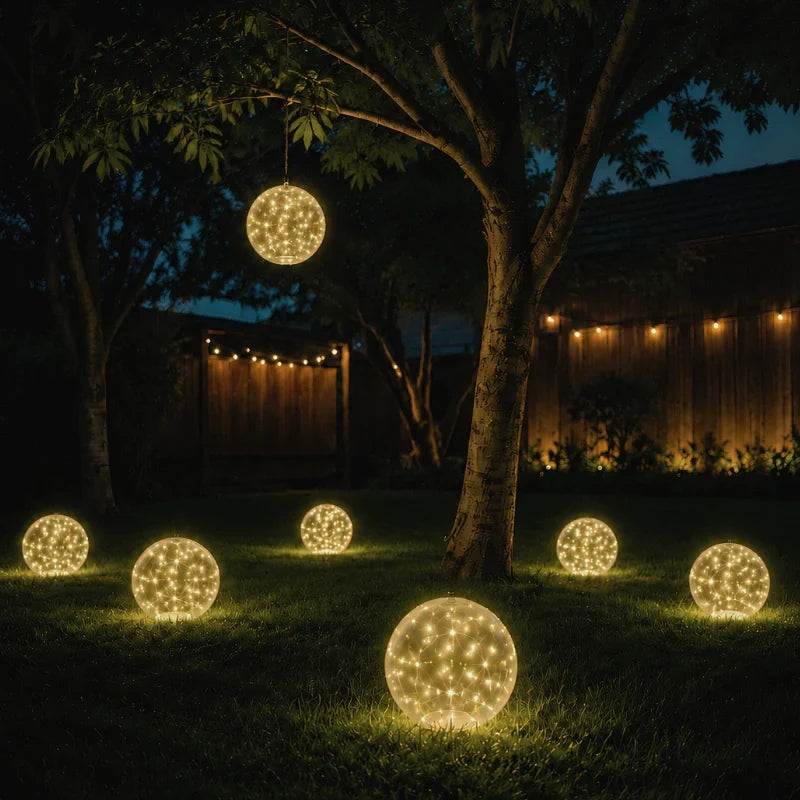 Lampe de Jardin Solaire Flottante – Multicolore, Décoration Étanche pour Jardin, Terrasse ou Bord de Piscine