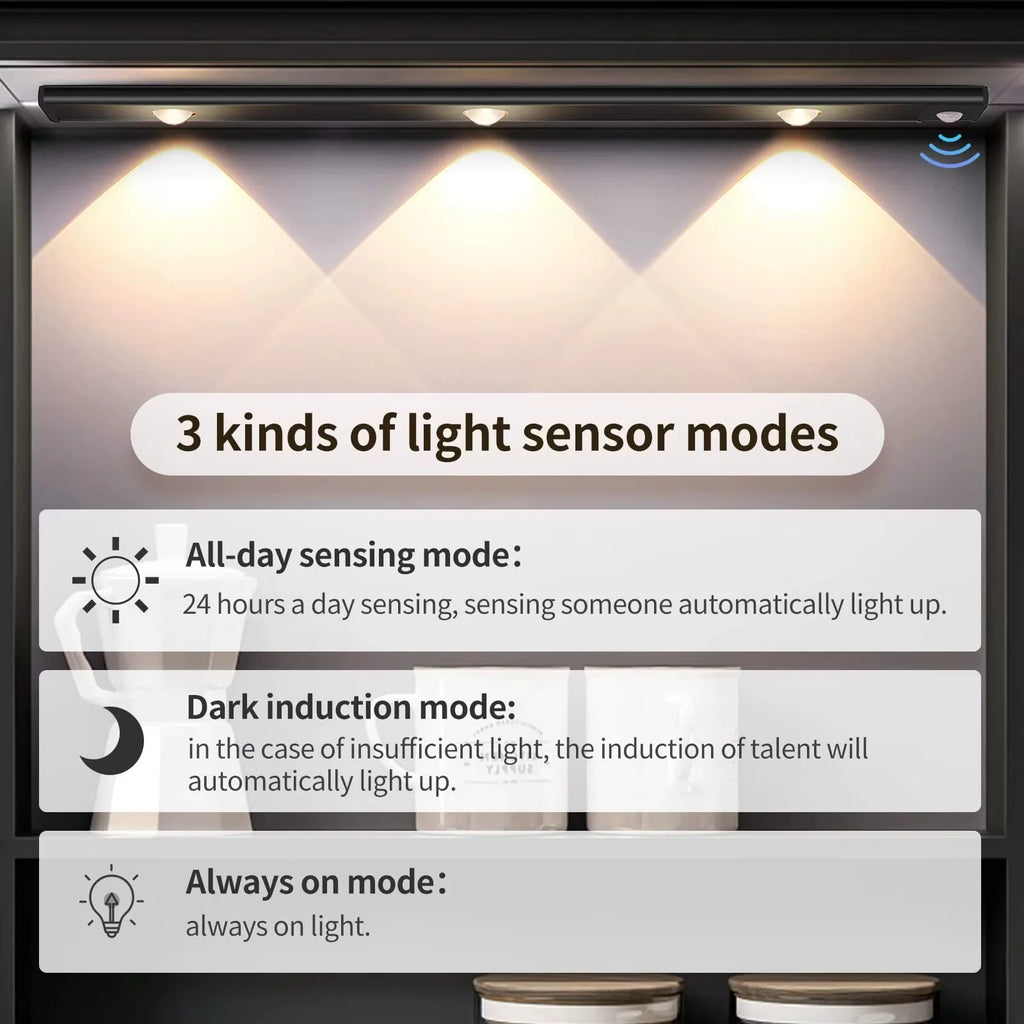 LumiSous | Barre LED fine à détecteur de mouvement