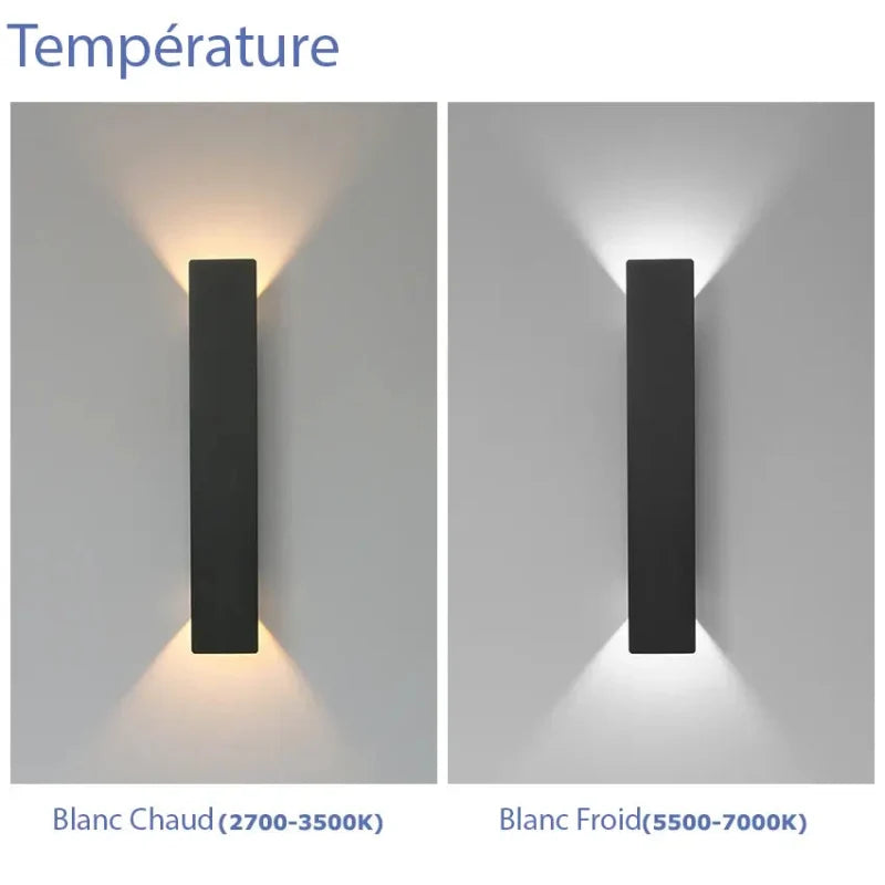 Applique Murale LED Extérieure IP65  Haut / Bas