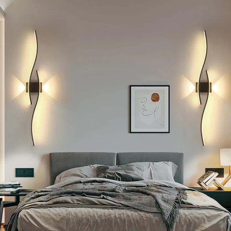 Applique Murale LED Minimaliste Moderne double chambre