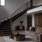 Eclairage escalier modern salon