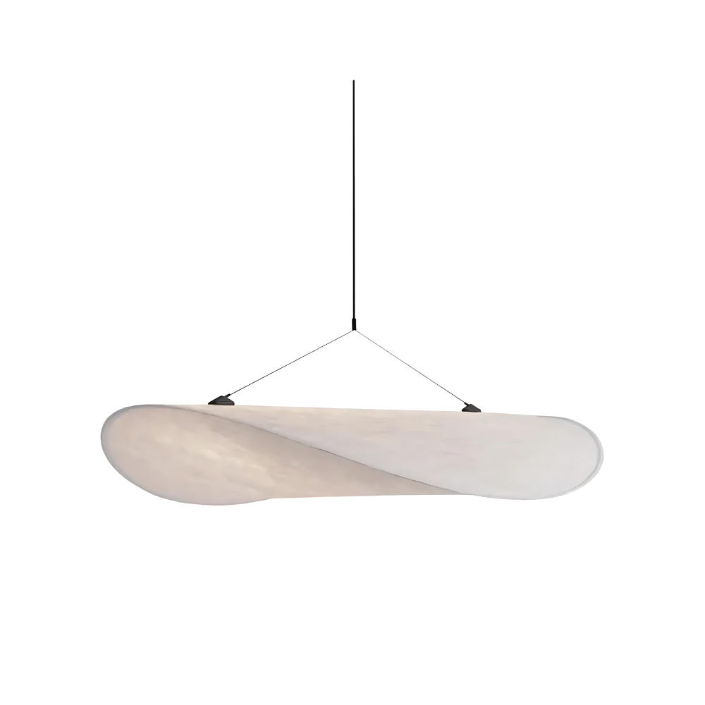 Suspension Japandi – Finition en Soie, Design Boho pour Salon ou Salle à Manger avec Hauteur Réglable