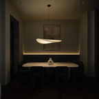 Suspension Japandi – Finition en Soie, Design Boho pour Salon ou Salle à Manger avec Hauteur Réglable