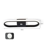 Plafonnier LED Moderne 9W-16W avec Détecteur de Mouvement PIR pour Couloir et Salon  noir couloir variant