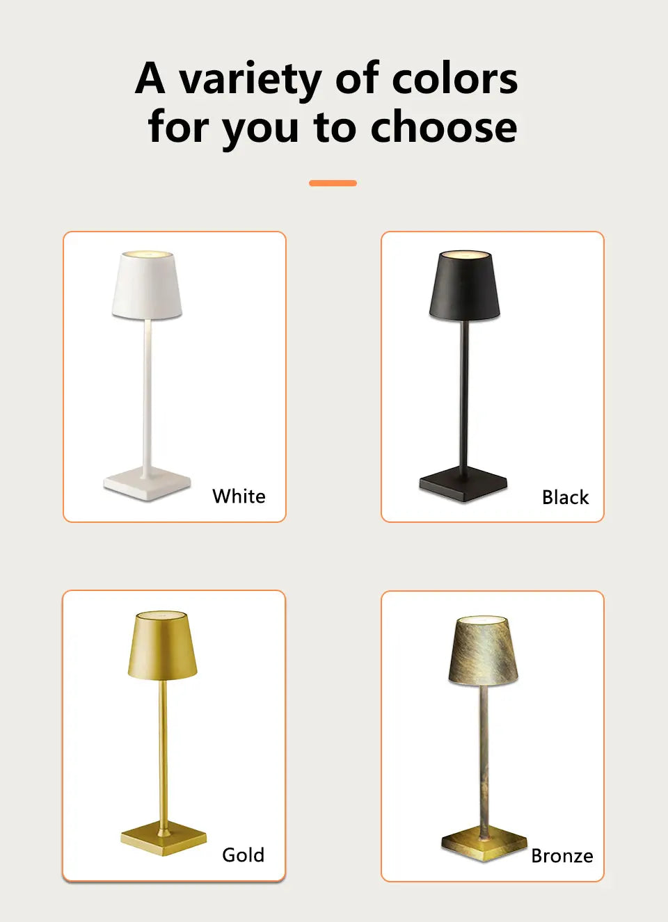 Néora | Lampe de bureau LED rechargeable