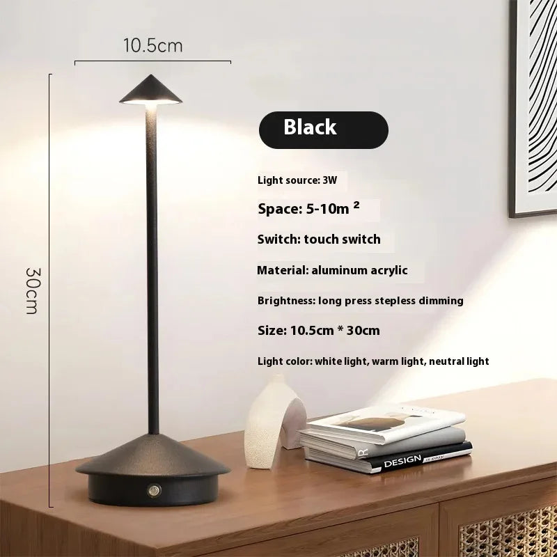 PinaLume | Lampe de table tactile rechargeable