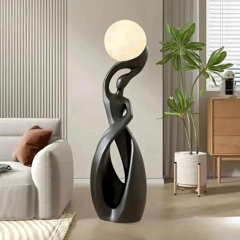 Lampe sculpturale à globe — 82 cm