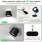 DuoMagnéa | Spot mural LED magnétique orientable