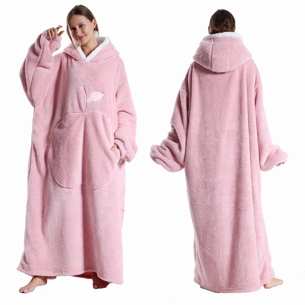 Cadeau premium — Plaid polaire à manches 140 cm