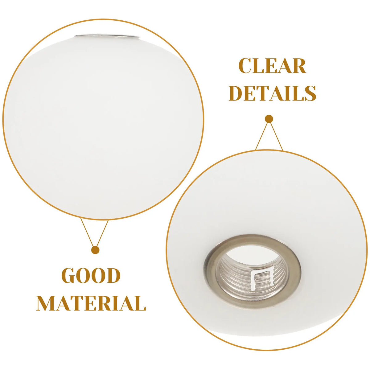 Duo Globe | Lot de 2 globes en verre pour suspension