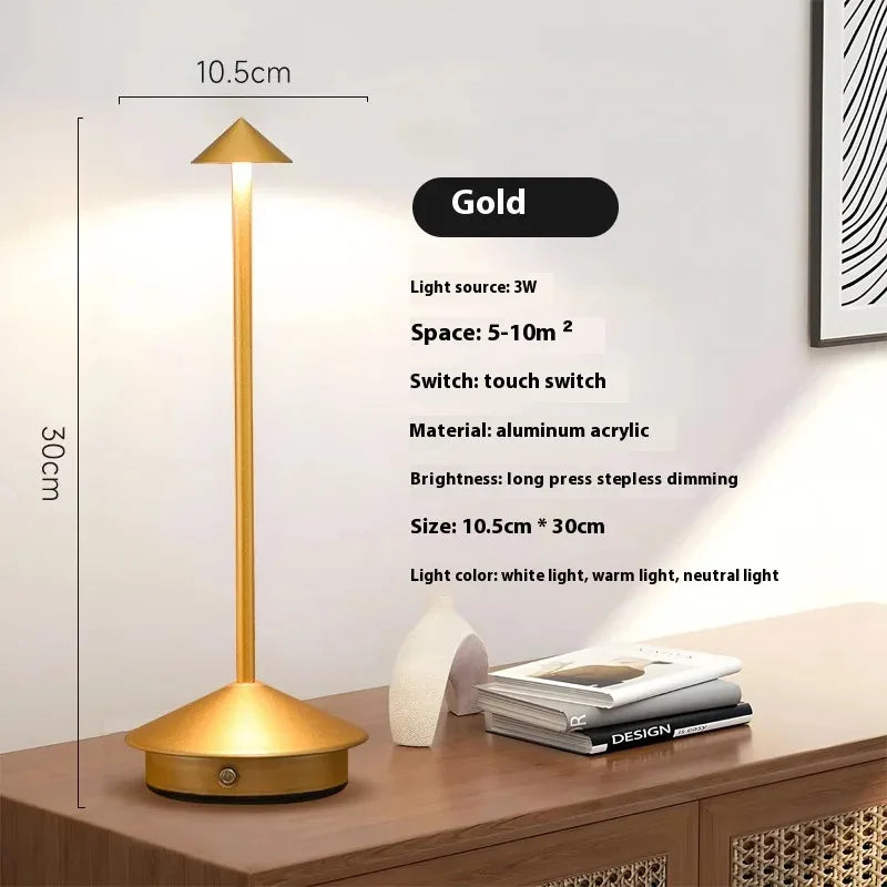 PinaLume | Lampe de table tactile rechargeable