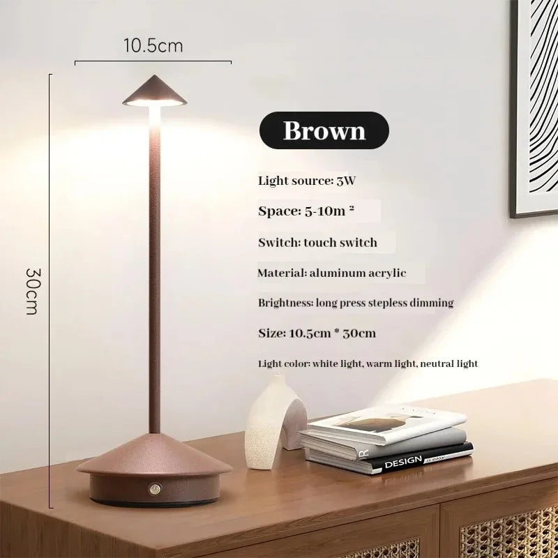 AmbiLume | Lampe de table LED tactile rechargeable
