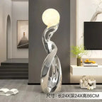 Lampe sculpturale à globe — 82 cm