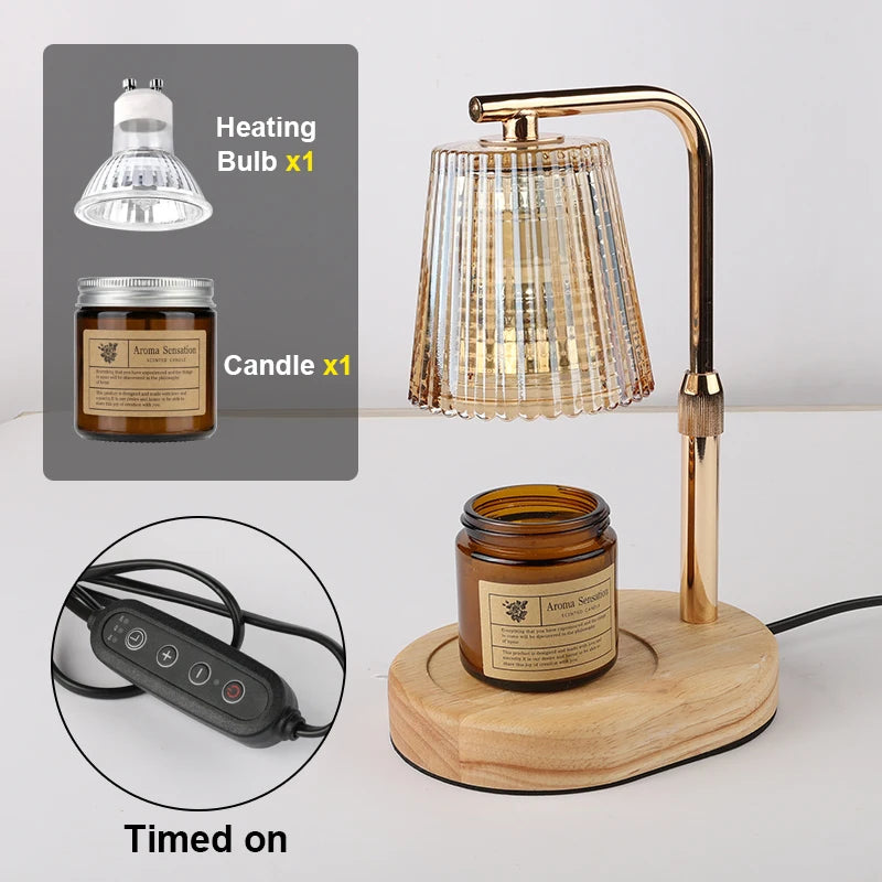 Élégance | Lampe chauffe-bougie avec minuterie