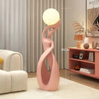 Lampe sculpturale à globe — 82 cm