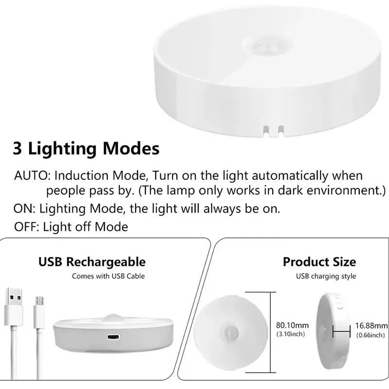 Clairis | Veilleuses LED rechargeables à détection
