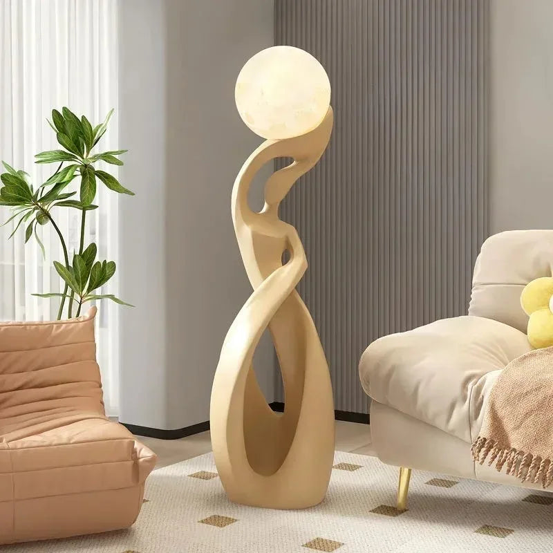 Lampe sculpturale à globe — 82 cm