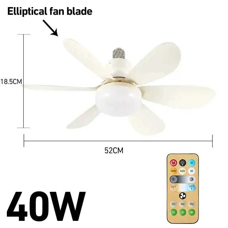 AeroVent | Ventilateur plafonnier LED E27