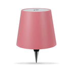 Lampe pour bouteille Vinea rose isolée sur fond blanc.
