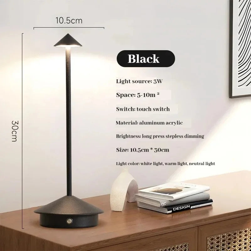 AmbiLume | Lampe de table LED tactile rechargeable