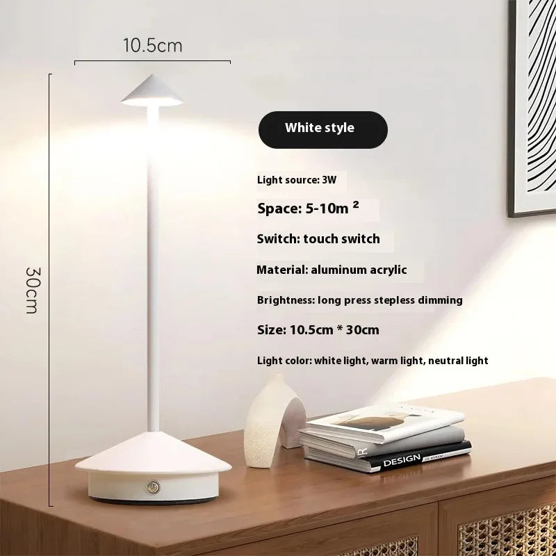 PinaLume | Lampe de table tactile rechargeable