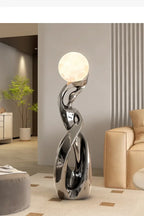Lampe sculpturale à globe — 82 cm
