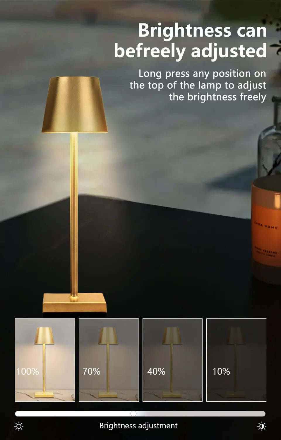 Néora | Lampe de bureau LED rechargeable