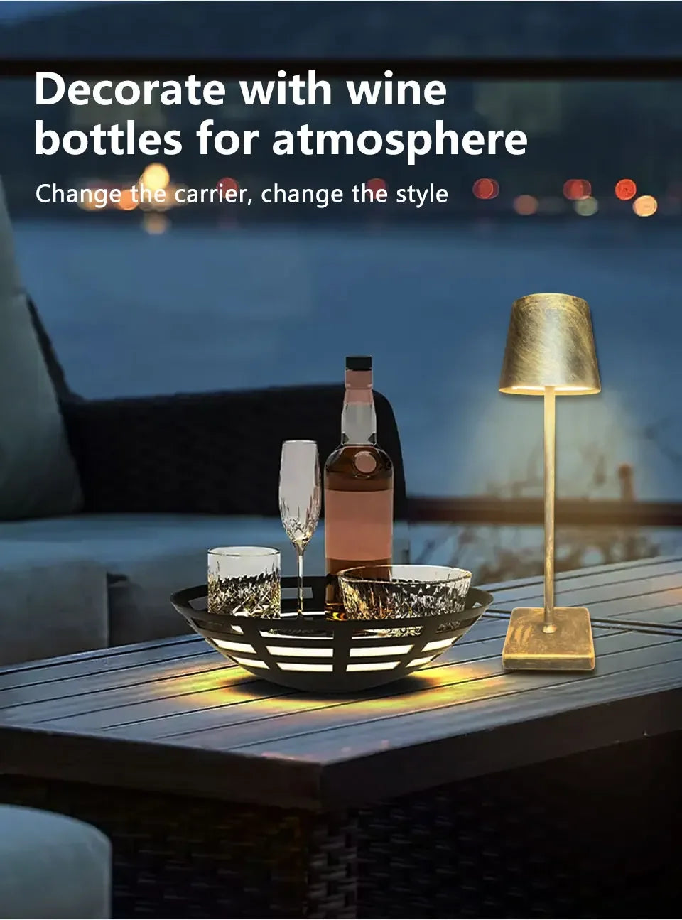 Néora | Lampe de bureau LED rechargeable