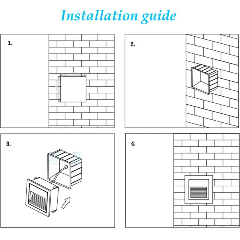 Éclat Passage | Applique murale à détecteur IP65