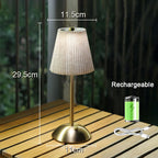 Plissélia | Lampe de table plissée rechargeable