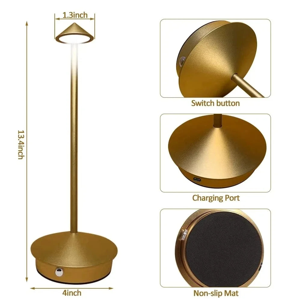 AmbiLume | Lampe de table LED tactile rechargeable