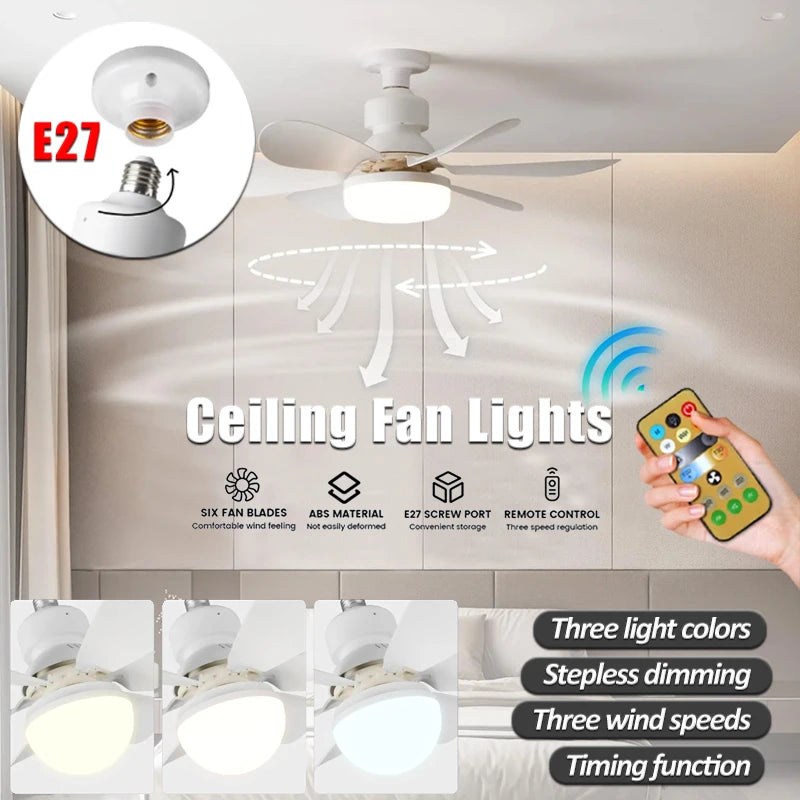 AeroVent | Ventilateur plafonnier LED E27