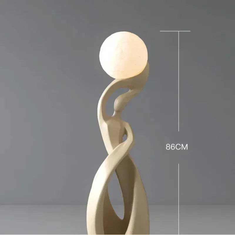 Lampe sculpturale à globe — 82 cm