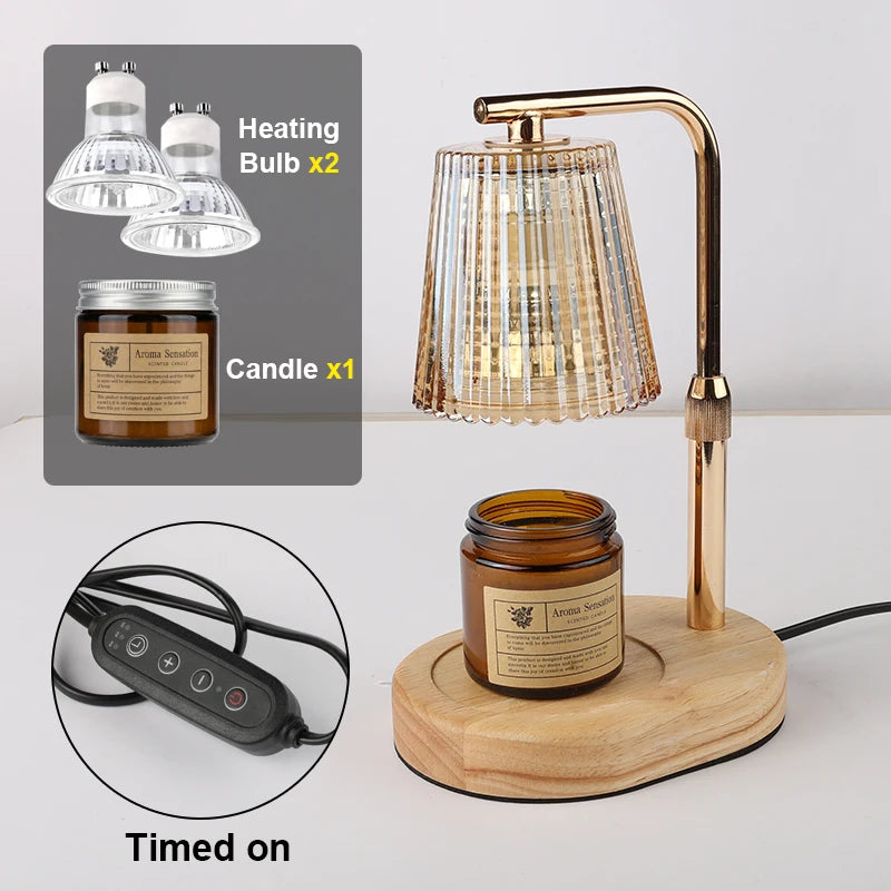 Élégance | Lampe chauffe-bougie avec minuterie