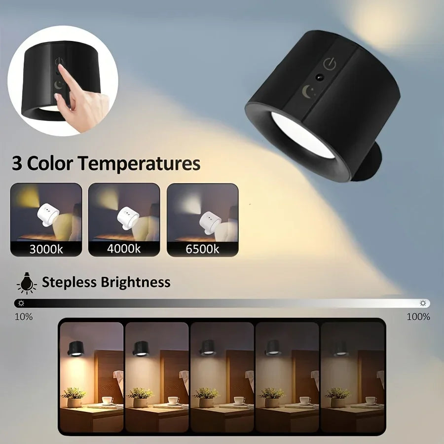 DuoMagnéa | Spot mural LED magnétique orientable