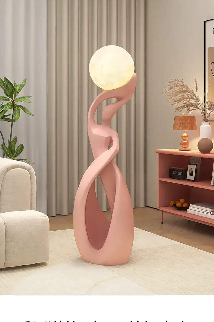 Lampe sculpturale à globe — 82 cm
