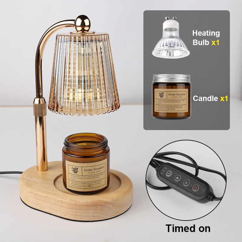 Élégance | Lampe chauffe-bougie avec minuterie