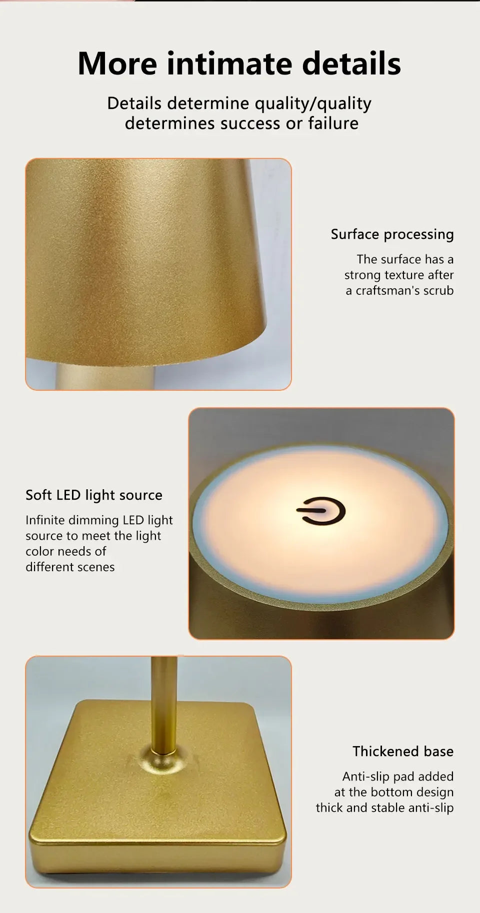 Néora | Lampe de bureau LED rechargeable