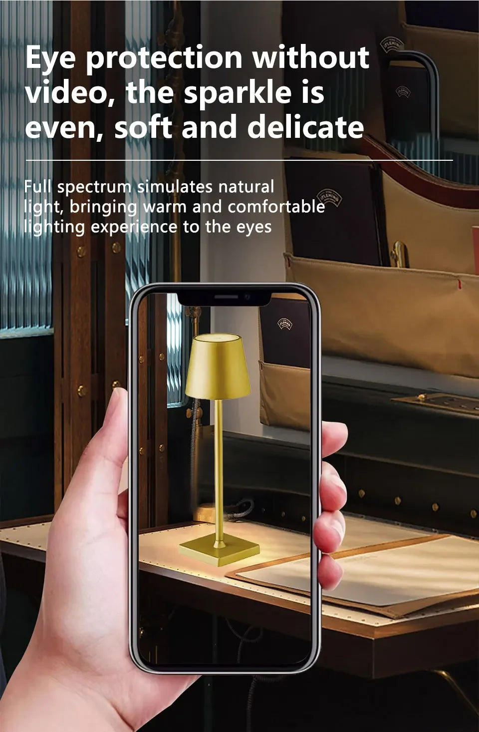 Néora | Lampe de bureau LED rechargeable