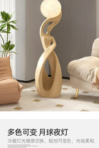 Lampe sculpturale à globe — 82 cm