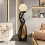 Lampe sculpturale à globe — 82 cm