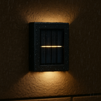 Lampe Murale Solaire Noire – Sans Fil, Design Moderne pour Éclairage de Jardin ou Balcon