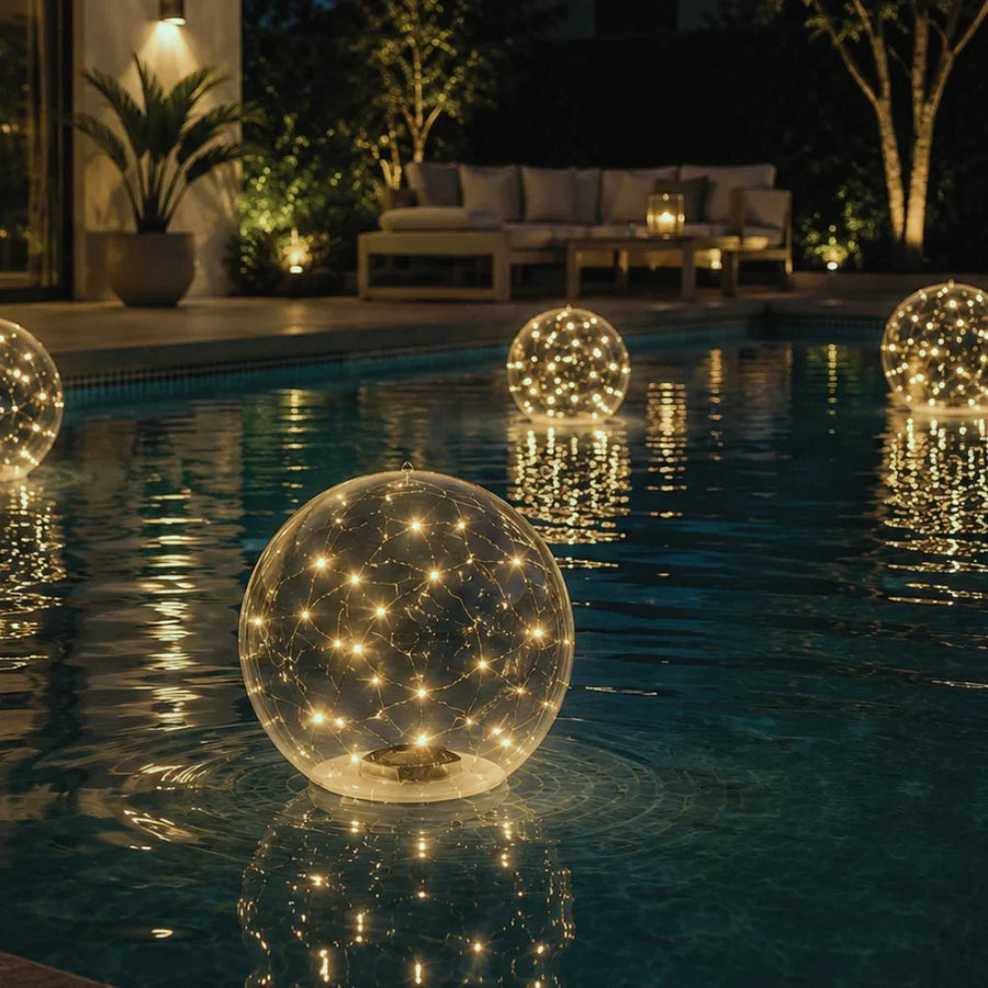 Lampe de Jardin Solaire Flottante – Multicolore, Décoration Étanche pour Jardin, Terrasse