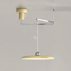 Artéline Suspensions Morandi à Bras Réglables - D 40 cm - Chromé et Jaune - Blanc Chaud