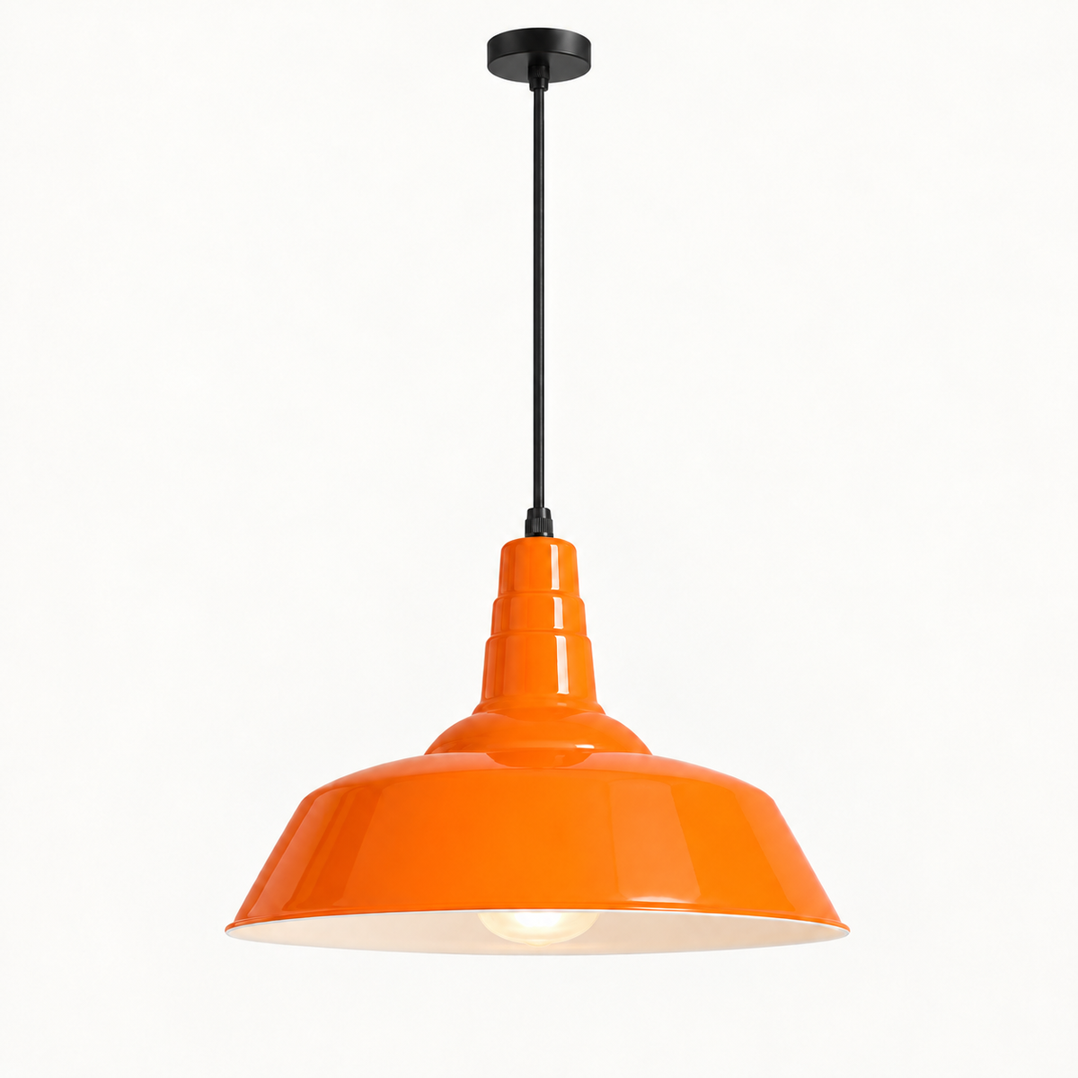 Cadence — orange — illustration du coloris à abat-jour évasé