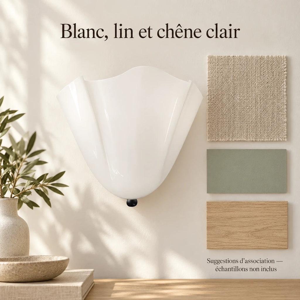 Calice — Choisir les associations de couleur et de texture. Création illustrative fondée sur les références du modèle ; décor non inclus.