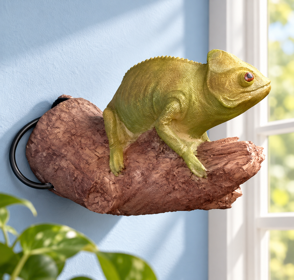 Caméléon sur branche — décor illustratif 5