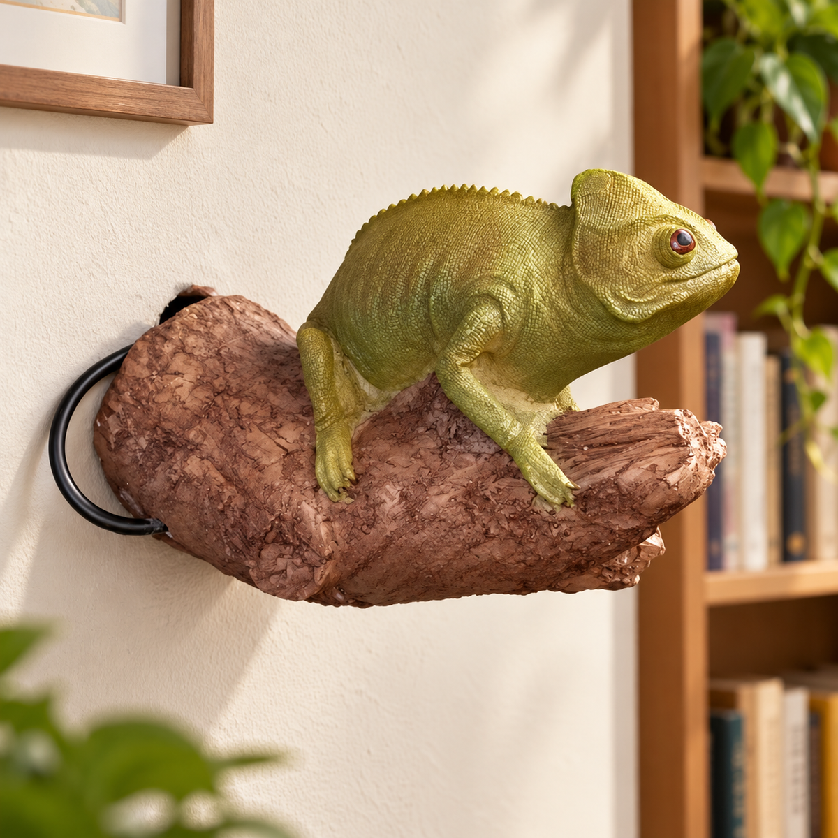 Caméléon sur branche — décor illustratif 10