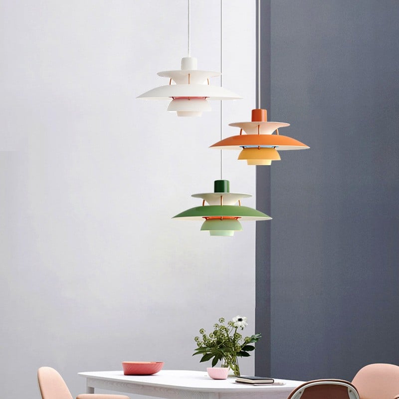 Chroméa Suspension Macaron avec Abat-Jour. 15 Coloris - 9