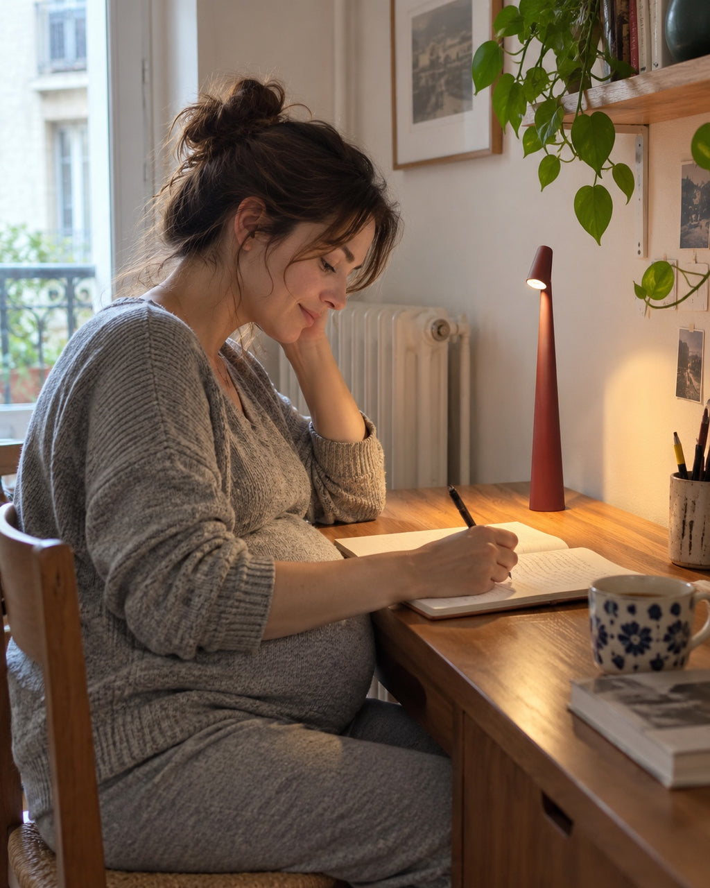 Clévara, mise en situation dans un logement avec une personne ou une famille. Illustration générée par IA.